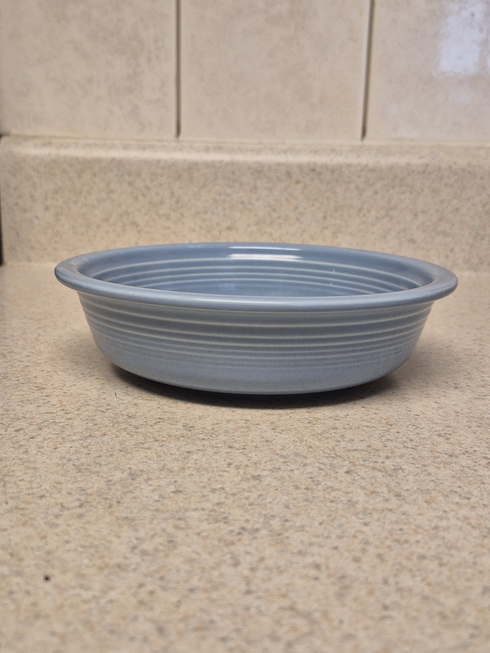 Vintage Homer Laughlin Fiesta ware HLC Light Blue Soup Cereal Bowl 7"